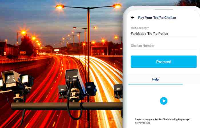 E Challan On Paytm Mobile Application