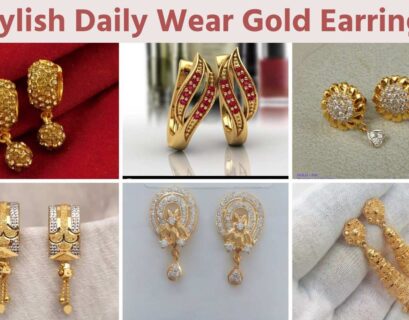 Stylish Daily Wear Gold Earrings